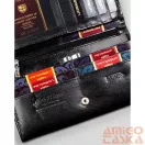 Peterson női bőr pénztárca PTN 1680166-TVT – fekete