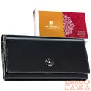 Peterson női bőr pénztárca PTN 1680166-TVT – fekete