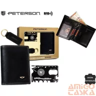 Peterson férfi pénztárca ajándékszett PTN ZMS-09