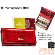 Peterson női bőr pénztárca PTN 72401-CR