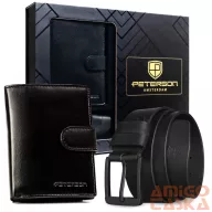 Peterson férfi pénztárca ajándékszett PTN N4L-125-WK-BW