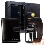   Peterson férfi pénztárca ajándékszett PTN 1549L-125-LK-BW