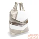 Zellia Női Hátizsák 24031 Beige-Fehér-Arany