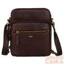 Peterson Férfi Bőr Oldaltáska Ptn 710E-Opu-6743 Sötét Barna