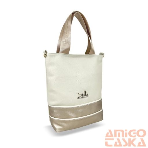 Zellia Női Válltáska/Kézitáska 21026 Beige-Arany - Brw -