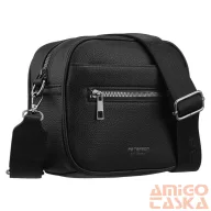   Peterson női műbőr oldaltáska TDJ-05-4521 Black – Fekete