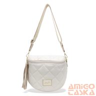 Zellia Női Oldaltáska 21028 Beige Matt - Steppelt -