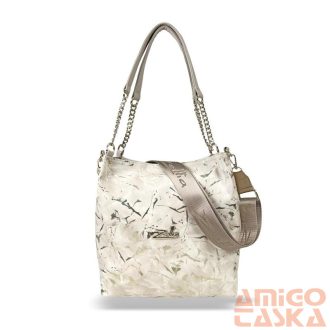 Zellia Női Válltáska 25025 Beige - Gold Leaf -