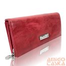 Jennifer Jones Női Pénztárca 1109-7 Piros - Nagy Méret - Cipzáros Aprótartóval