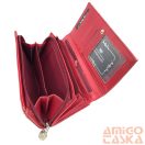 Jennifer Jones Női Pénztárca 1109-7 Piros - Nagy Méret - Cipzáros Aprótartóval