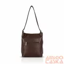 Zellia Női Válltáska ZVN26006 Barna-Camel - Krokkó -