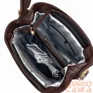 Zellia Női Válltáska ZVN26006 Barna-Camel - Krokkó -