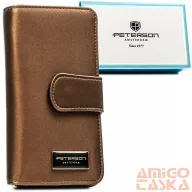   Peterson Női Pénztárca - Echo És Természetes Bőr Ptn Ps116-Hnl-2760 Brown