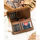 Peterson Női Pénztárca - Echo És Természetes Bőr Ptn Ps116-Hnl-2760 Brown