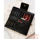 Peterson Női Bőr Pénztárca Ptnlj-42100-0674 Black-Gold
