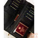 Peterson Női Bőr Pénztárca Ptnlj-42100-0674 Black-Gold