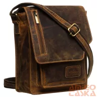 Peterson férfi bőr oldaltáska PETE-TMH-4893 Tan – Barna