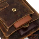Peterson férfi bőr oldaltáska PETE-TMH-4893 Tan – Barna