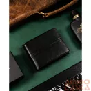 Férfi Bőr Pénztárca R-N992-Gat-8946 Black+Black
