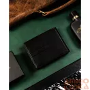 Férfi Bőr Pénztárca R-N992-Gat-8946 Black+Black