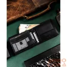 Férfi Bőr Pénztárca R-N992-Gat-8946 Black+Black