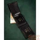 Férfi Bőr Pénztárca R-N992-Gat-8946 Black+Black