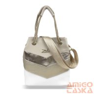 Zellia Női Válltáska 24056 Fehér-Arany - Ch -