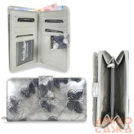   Jennifer Jones Női Bőr Pénztárca 5280-14 Ezüst Pillangó - Közepes Méret