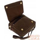 Férfi Bőr Oldaltáska 251L-Mh-3237 Brown