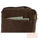 Férfi Bőr Oldaltáska 251L-Mh-3237 Brown