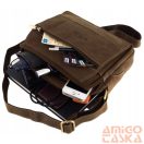 Férfi Bőr Oldaltáska 251L-Mh-3237 Brown