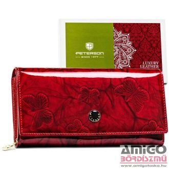   Peterson Női Bőr Pénztárca Ptn 42106-Bfbc-8201 Red - Piros