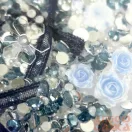 Körömdíszítő Box - G20284 - Kék Mix – Kristály, Gyöngyök És 3D Rózsák