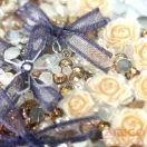 Körömdíszítő Box - G20284 - Arany Mix – Kristály, Gyöngyök És 3D Rózsák