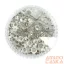 Körömdíszítő Box - G20284 - Ezüst Mix – Kristály, Gyöngyök És 3D Rózsák