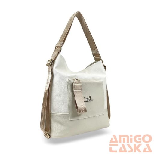 Zellia Női Válltáska/Hátizsáká Alakítható 19010 Holo Beige