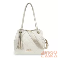 Zellia Női Válltáska 24015 Beige Matt - Steppelt -