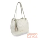 Zellia Női Válltáska 24015 Beige Matt - Steppelt -