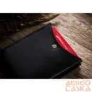 Peterson Férfi Bőr  Pénztárca Ptn 304.01 2-1-1 Black+Red