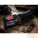Peterson Férfi Bőr  Pénztárca Ptn 304.01 2-1-1 Black+Red