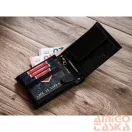 Peterson Férfi Bőr  Pénztárca Ptn 304.01 2-1-1 Black+Red