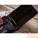 Peterson Férfi Bőr  Pénztárca Ptn 304.01 2-1-1 Black+Red