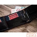 Peterson Férfi Bőr  Pénztárca Ptn 304.01 2-1-1 Black+Red