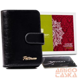 Peterson Női Bőr Pénztárca  Ptn Pl-602-0721 Black