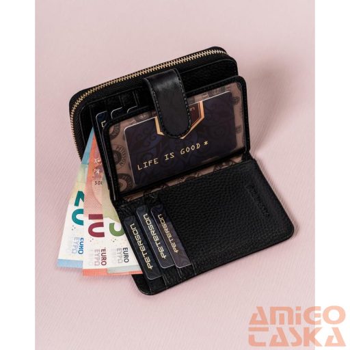 Peterson Női Bőr Pénztárca  Ptn Pl-602-0721 Black