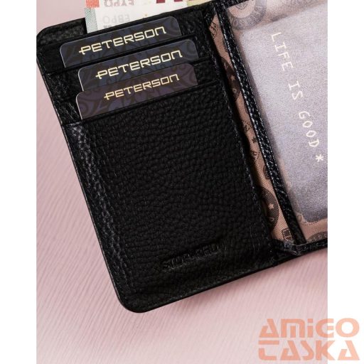 Peterson Női Bőr Pénztárca  Ptn Pl-602-0721 Black