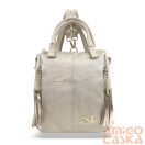 Zellia Női Hátizsák 24122 Beige-Arany - Diamond-Groove -