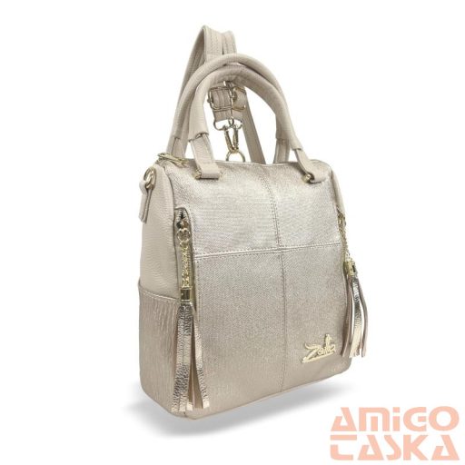 Zellia Női Hátizsák 24122 Beige-Arany - Diamond-Groove -