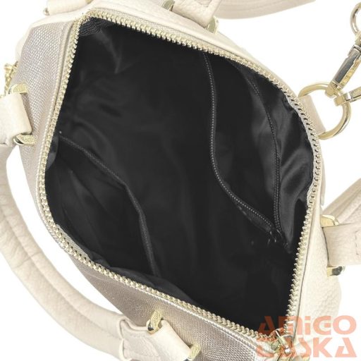 Zellia Női Hátizsák 24122 Beige-Arany - Diamond-Groove -