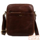 Peterson Férfi Bőr Oldaltáska PTN   720E-OPU-6880   Brown  - Sötét Barna